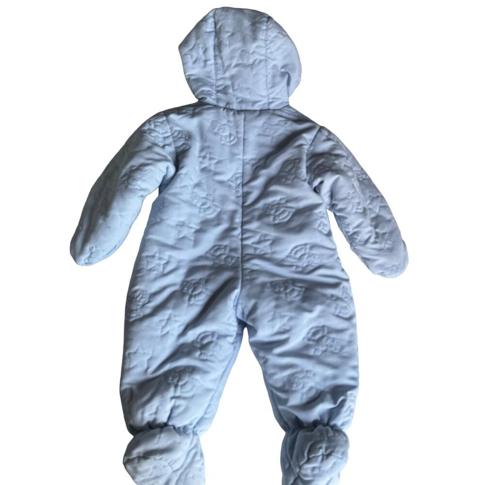 Le Petit Rothschild Infant Snowsuit 6mo Attached Mittens Booties Puffer Bunting - Picture 9 of 14